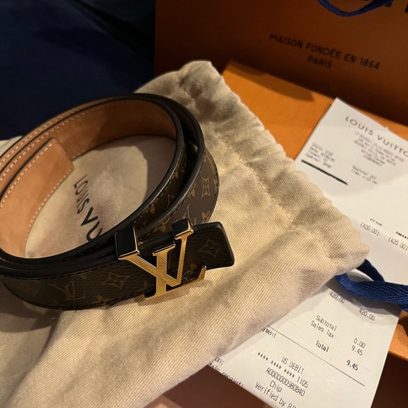 Louis Vuitton 25mm Monogram 75cm reversible belt - Picture 3 of 5